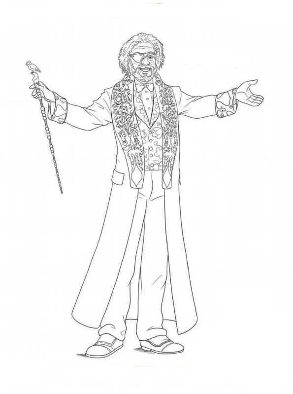 Coloring page The Nutcracker Drosselmeyer 2